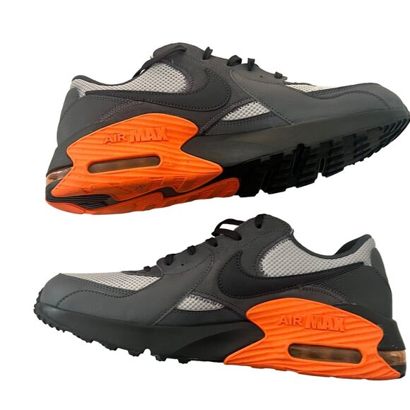 Nike Air Max Excee Sneaker Mens Size 13 Iron Gray Orange Running Shoe DM8683-001 - Picture 2 of 10